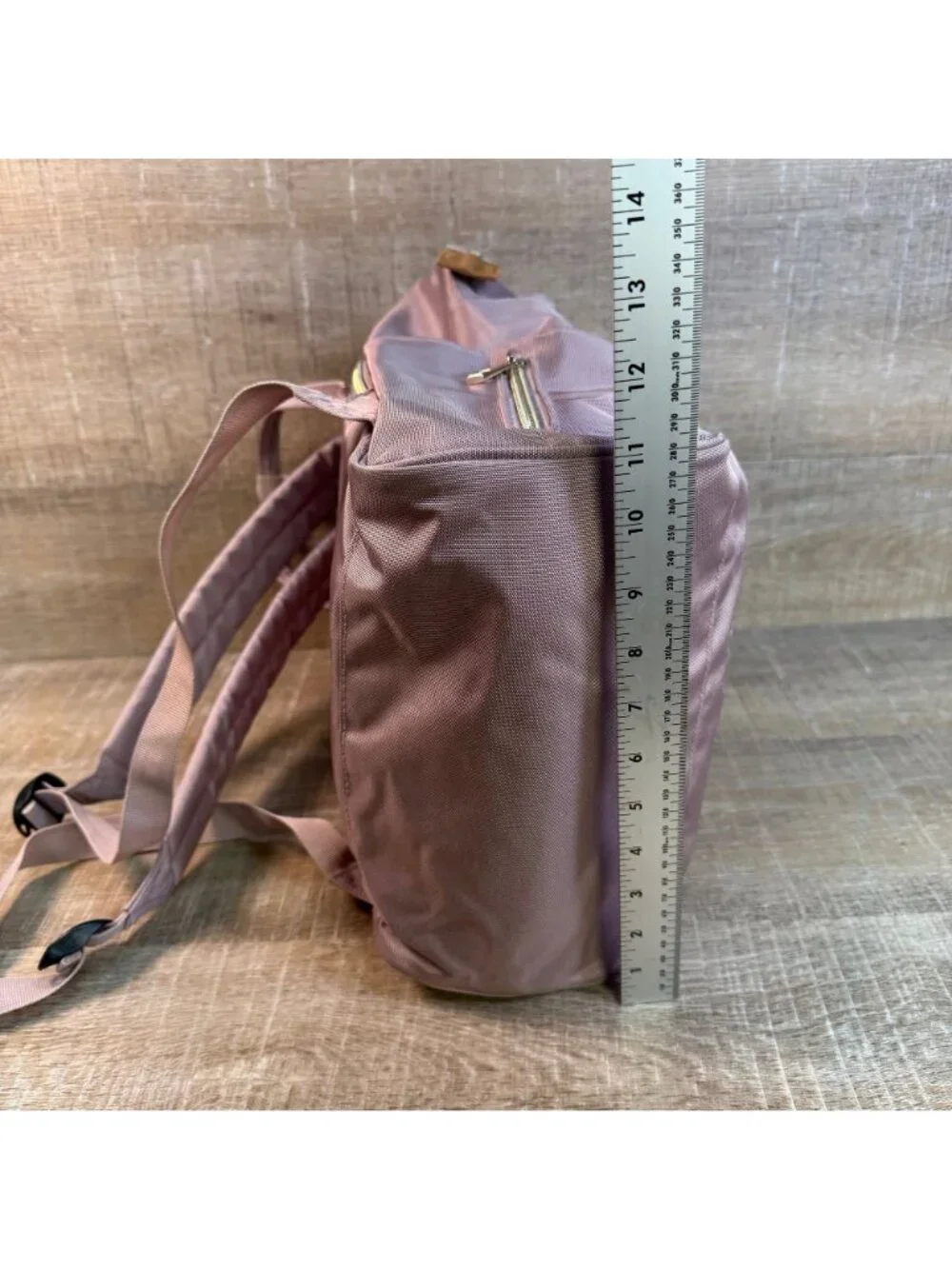 Bebámour Wide Open Diaper Bag Backpack Pink Baby Travel Tote Shoulder